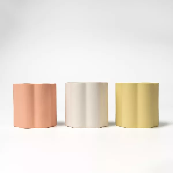 Уметнички цветен раб керамички држач за свеќи