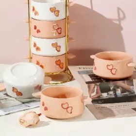 Безбедна керамичка чинија со машина за миење садови