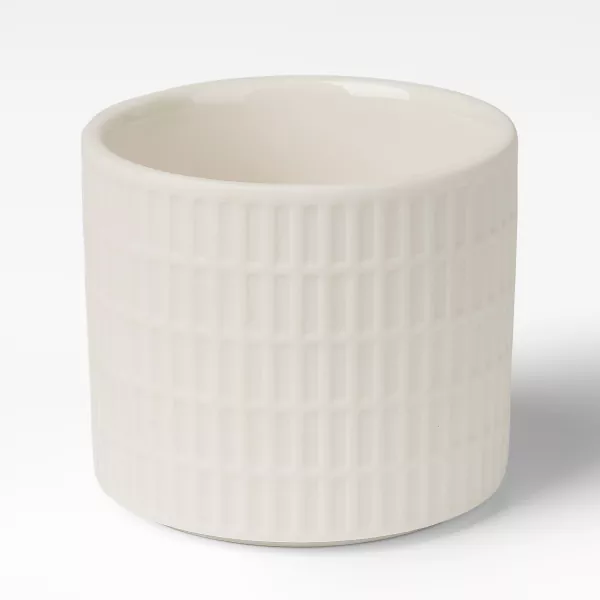 Керамички држачи за свеќи со млечно бела решетка Керамички држачи за свеќи со млечно бела решетка